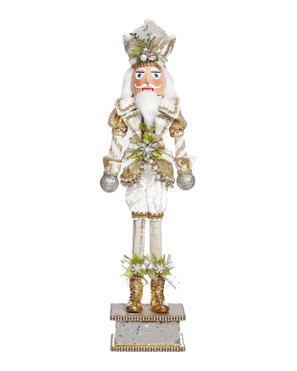 Mark Roberts Small White Christmas Nutcracker Figure