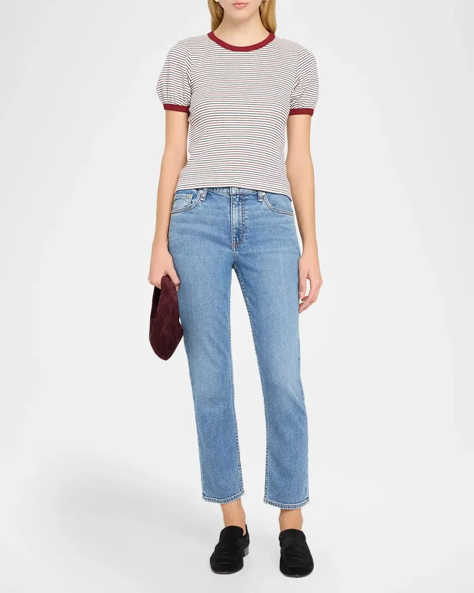 rag & bone The Essential Striped Pima Cotton T-Shirt | Thumbnail 2 rag & bone The Essential Striped Pima Cotton T-Shirt | Thumbnail 2