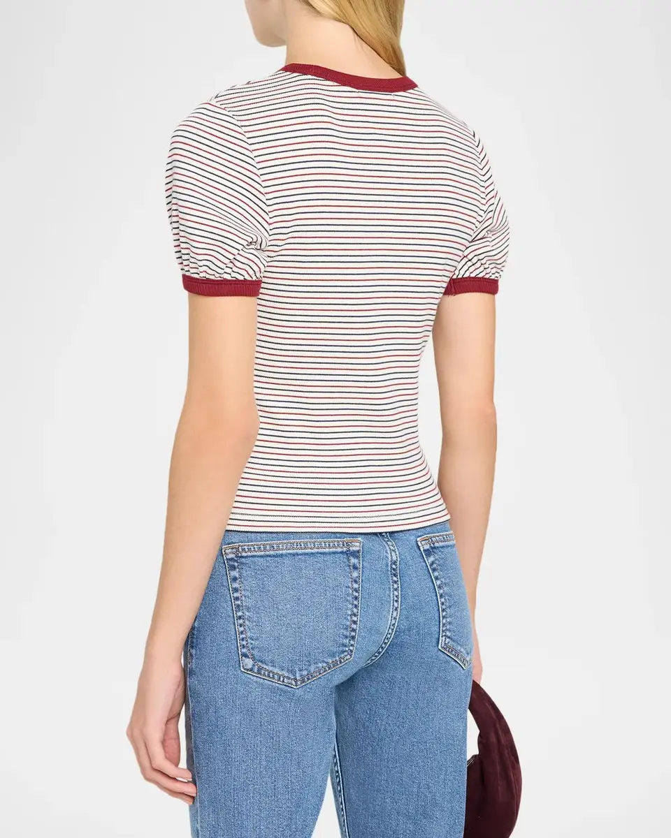 rag & bone The Essential Striped Pima Cotton T-Shirt | Thumbnail 3 rag & bone The Essential Striped Pima Cotton T-Shirt | Thumbnail 3