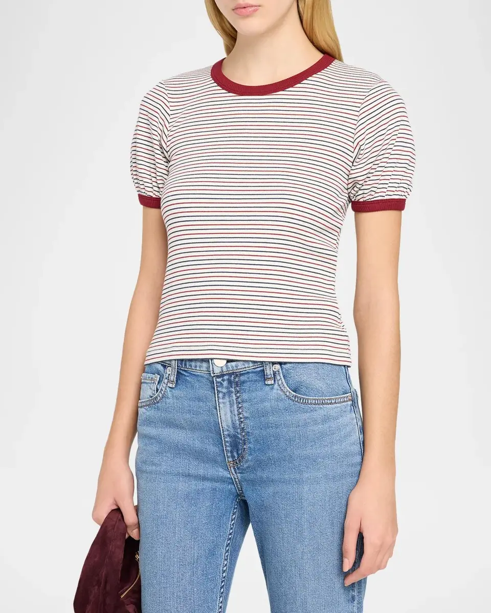 rag & bone The Essential Striped Pima Cotton T-Shirt | Thumbnail 4 rag & bone The Essential Striped Pima Cotton T-Shirt | Thumbnail 4