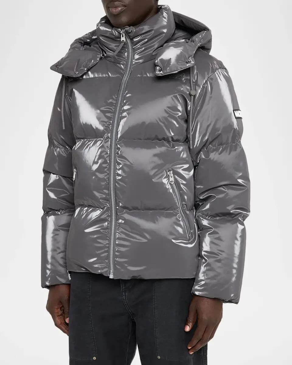 Mackage Men's Kent-Glo High-Gloss Down Jacket | Thumbnail 4