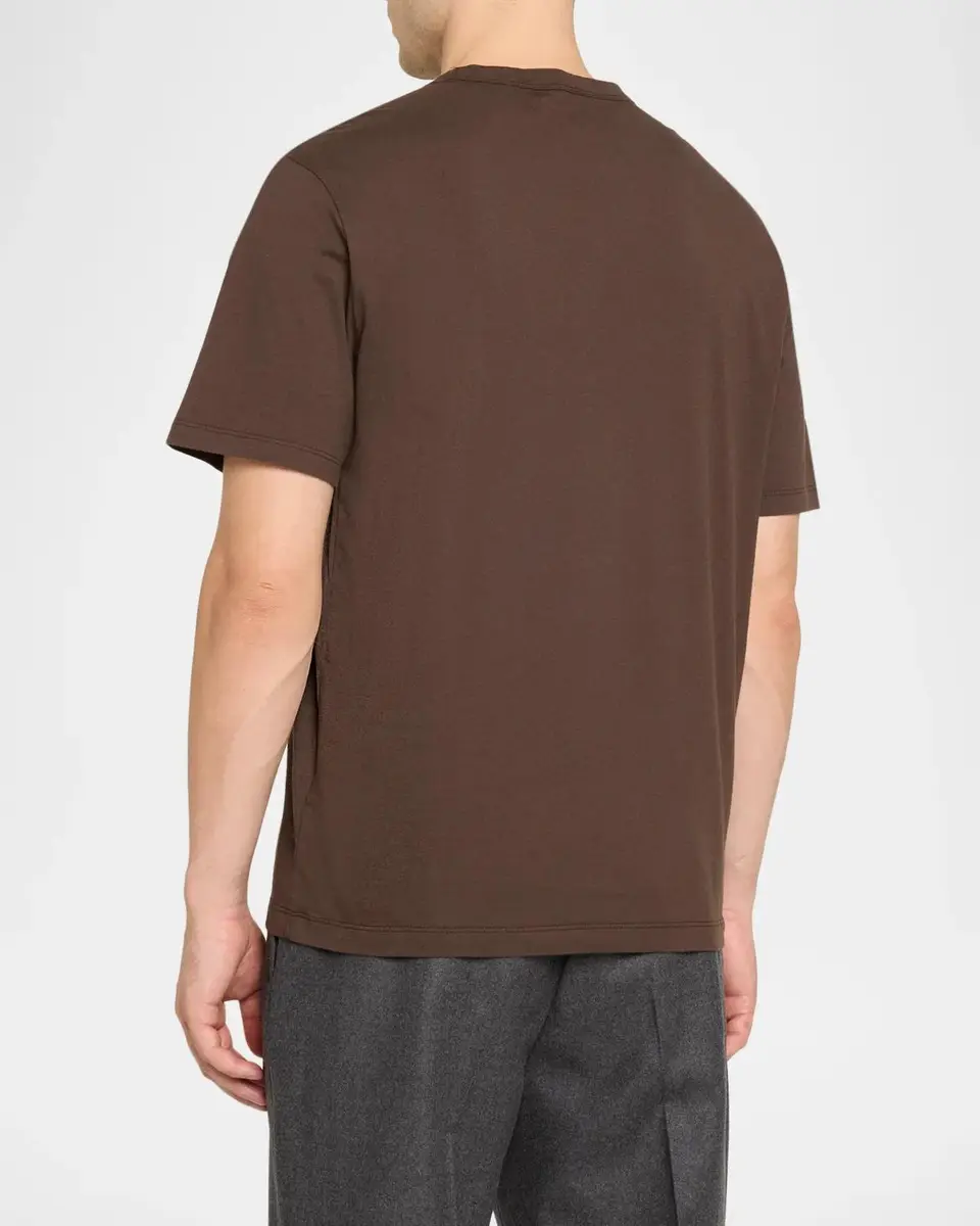 OFFICINE GÉNÉRALE Men's Organic Cotton Solid T-Shirt | Thumbnail 3 OFFICINE GÉNÉRALE Men's Organic Cotton Solid T-Shirt | Thumbnail 3