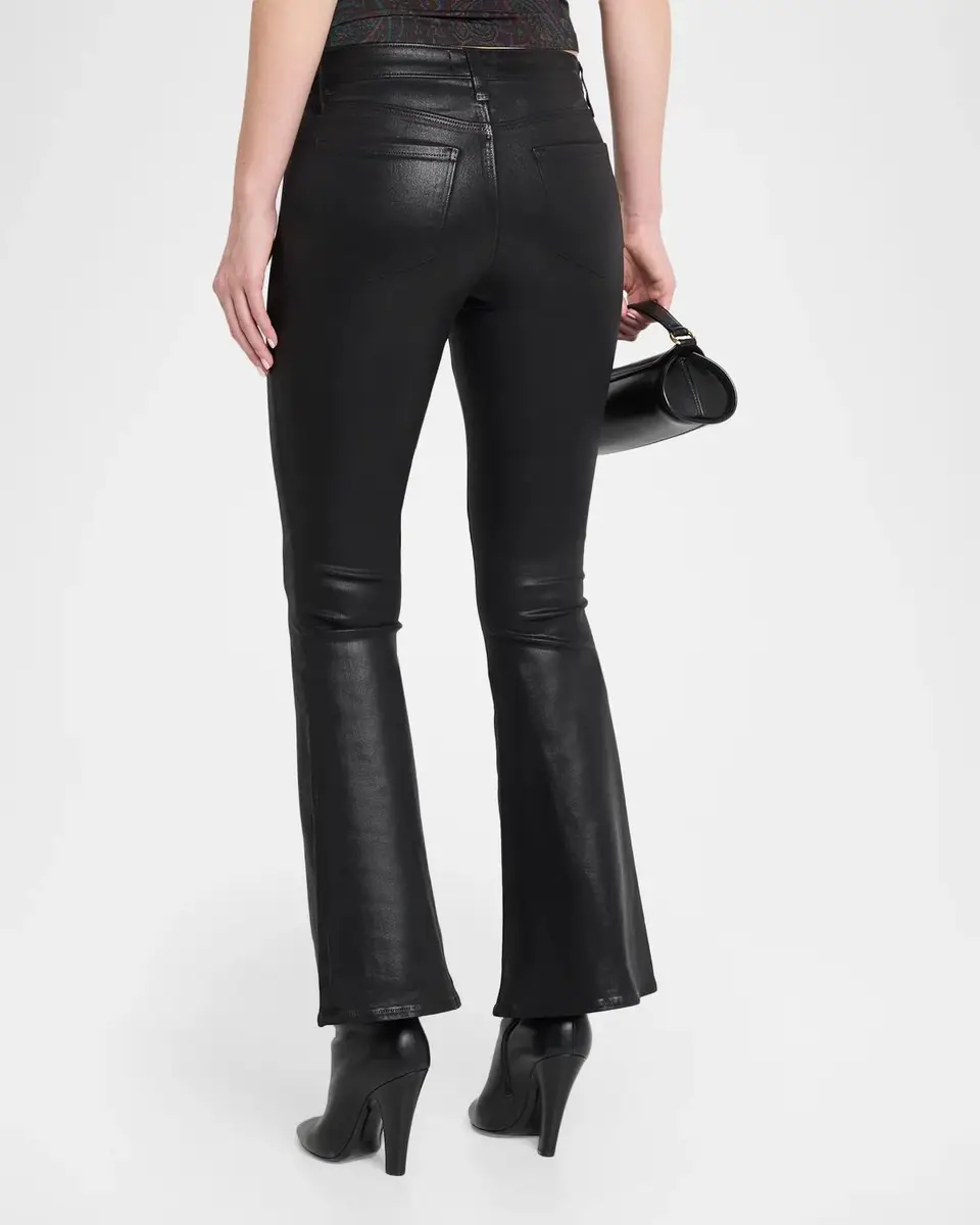 L'Agence Marty High-Rise Coated Flare Jeans | Thumbnail 3 L'Agence Marty High-Rise Coated Flare Jeans | Thumbnail 3