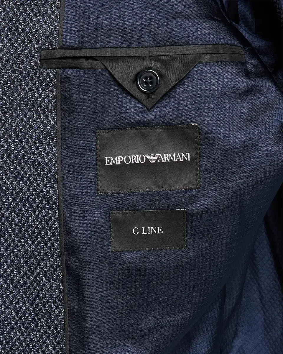Emporio Armani Men's Wool Textured Single-Breasted Sport Coat | Thumbnail 6 Emporio Armani Men's Wool Textured Single-Breasted Sport Coat | Thumbnail 6