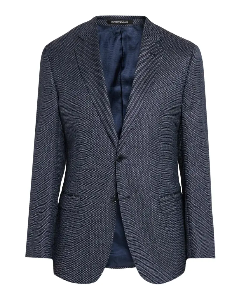 Emporio Armani Men's Wool Textured Single-Breasted Sport Coat