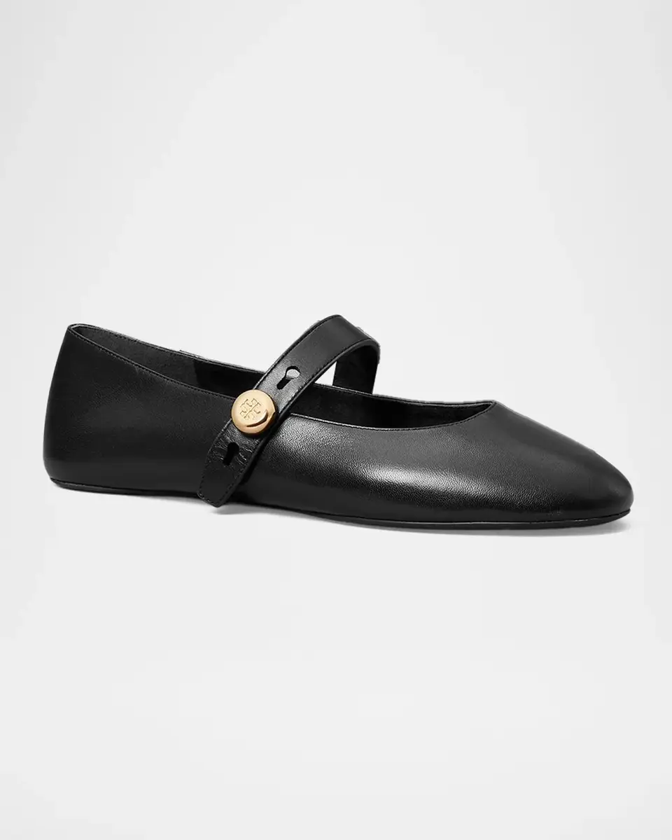 Tory Burch Romy Leather Mary Janes | Thumbnail 4 Tory Burch Romy Leather Mary Janes | Thumbnail 4