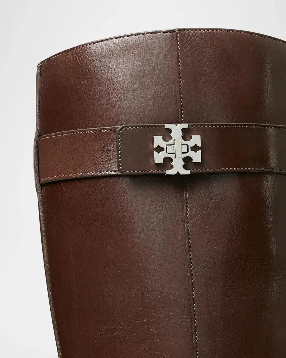 Tory Burch Turnlock Leather Knee-High Riding Boots | Thumbnail 2 Tory Burch Turnlock Leather Knee-High Riding Boots | Thumbnail 2