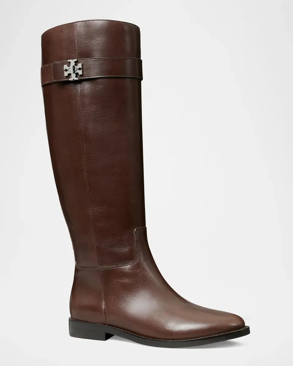 Tory Burch Turnlock Leather Knee-High Riding Boots | Thumbnail 3 Tory Burch Turnlock Leather Knee-High Riding Boots | Thumbnail 3