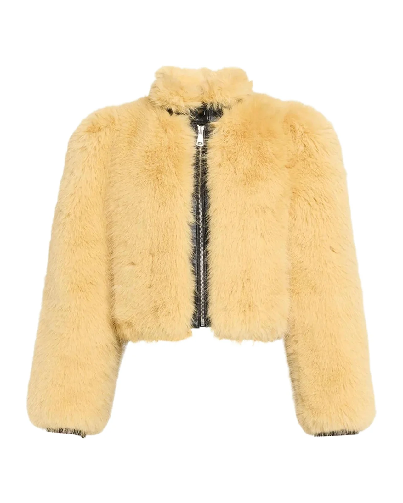 Finley Faux Fur and Faux Leather Combo Jacket Finley Faux Fur and Faux Leather Combo Jacket