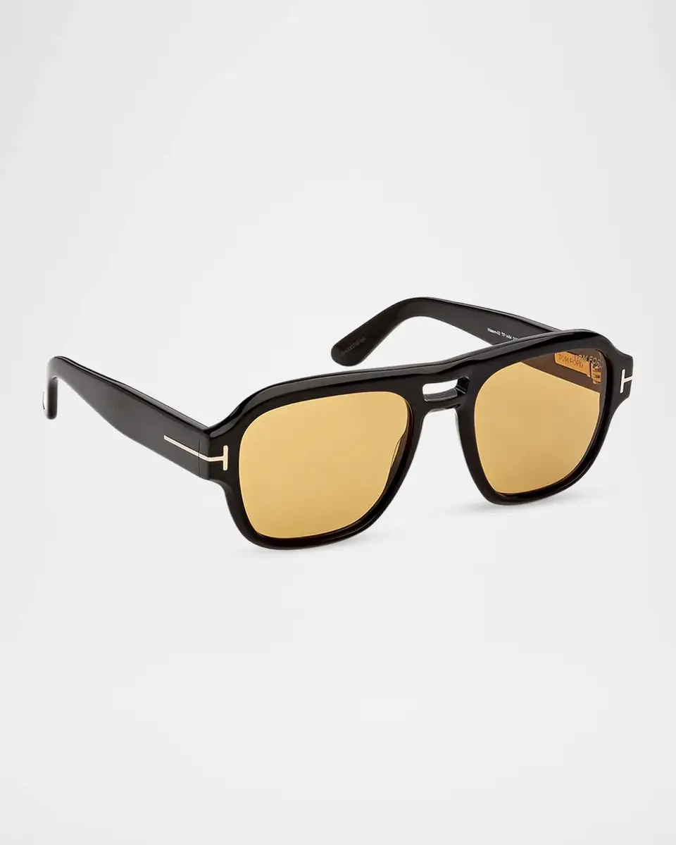 Tom Ford Men's Mason-02 Acetate Pilot Sunglasses | Thumbnail 3 Tom Ford Men's Mason-02 Acetate Pilot Sunglasses | Thumbnail 3