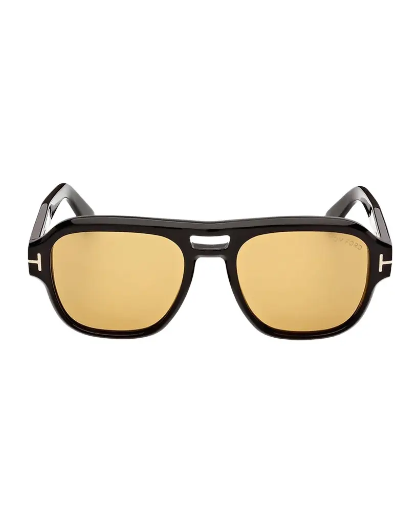 Tom Ford Men's Mason-02 Acetate Pilot Sunglasses