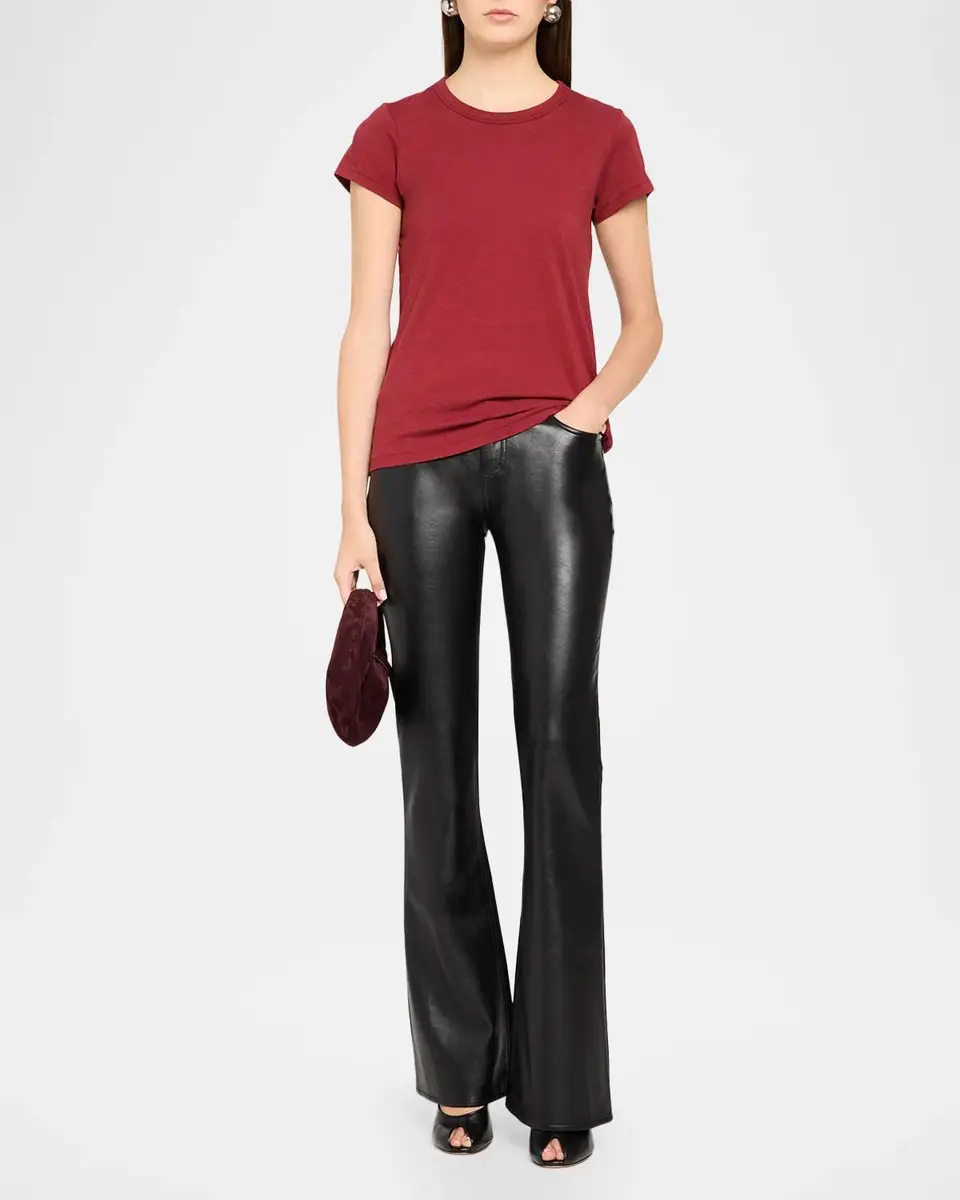 rag & bone Kinsley Faux-Leather Low-Rise Boot-Cut Pants | Thumbnail 2 rag & bone Kinsley Faux-Leather Low-Rise Boot-Cut Pants | Thumbnail 2