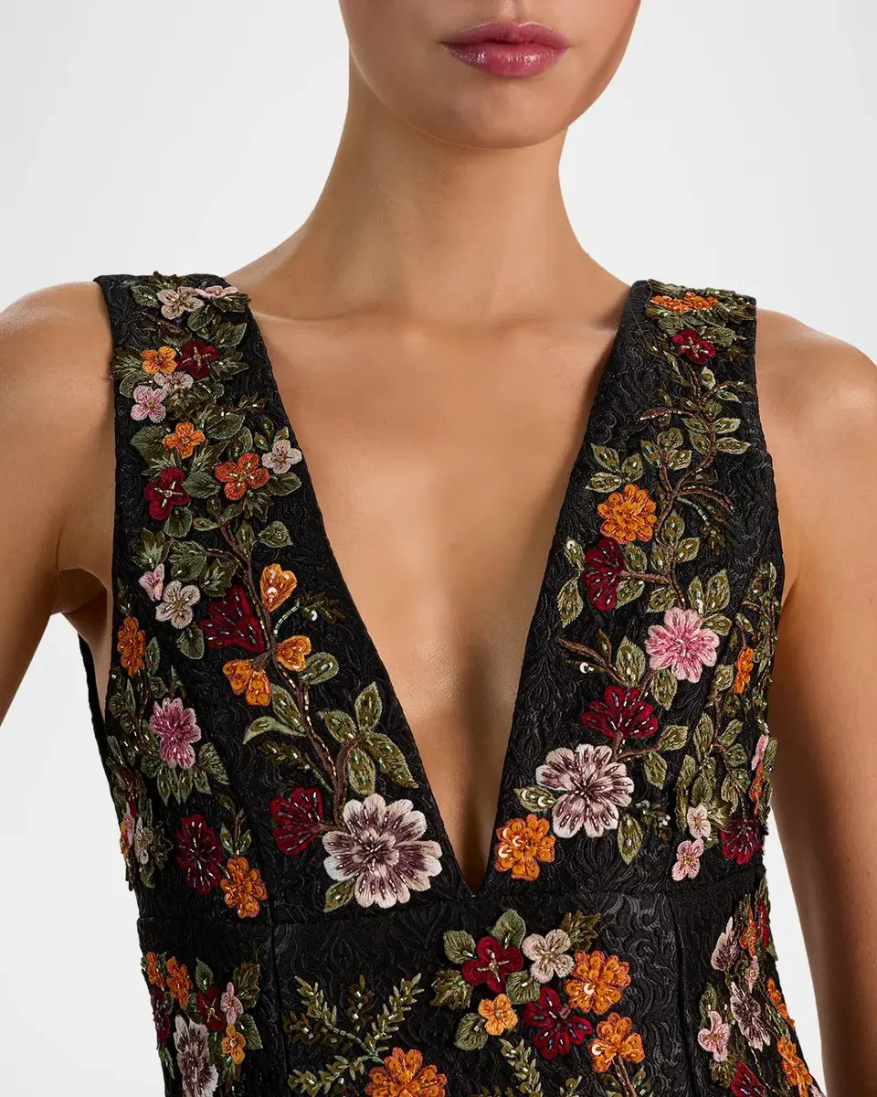 Alice + Olivia Mandy Embroidered Mini Dress | Thumbnail 5 Alice + Olivia Mandy Embroidered Mini Dress | Thumbnail 5