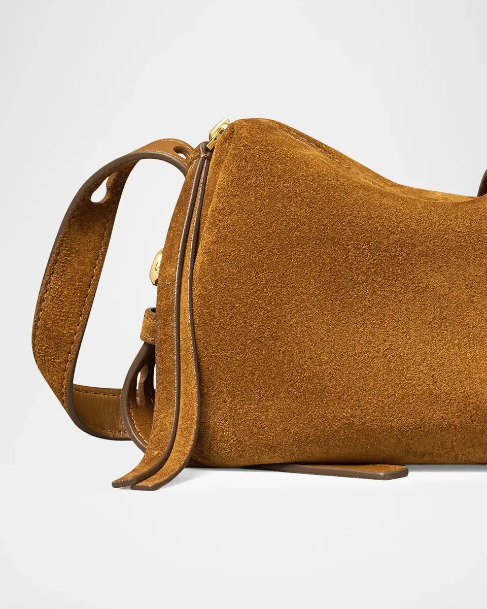 Tory Burch Romy Soft Suede Crossbody Bag | Thumbnail 4 Tory Burch Romy Soft Suede Crossbody Bag | Thumbnail 4