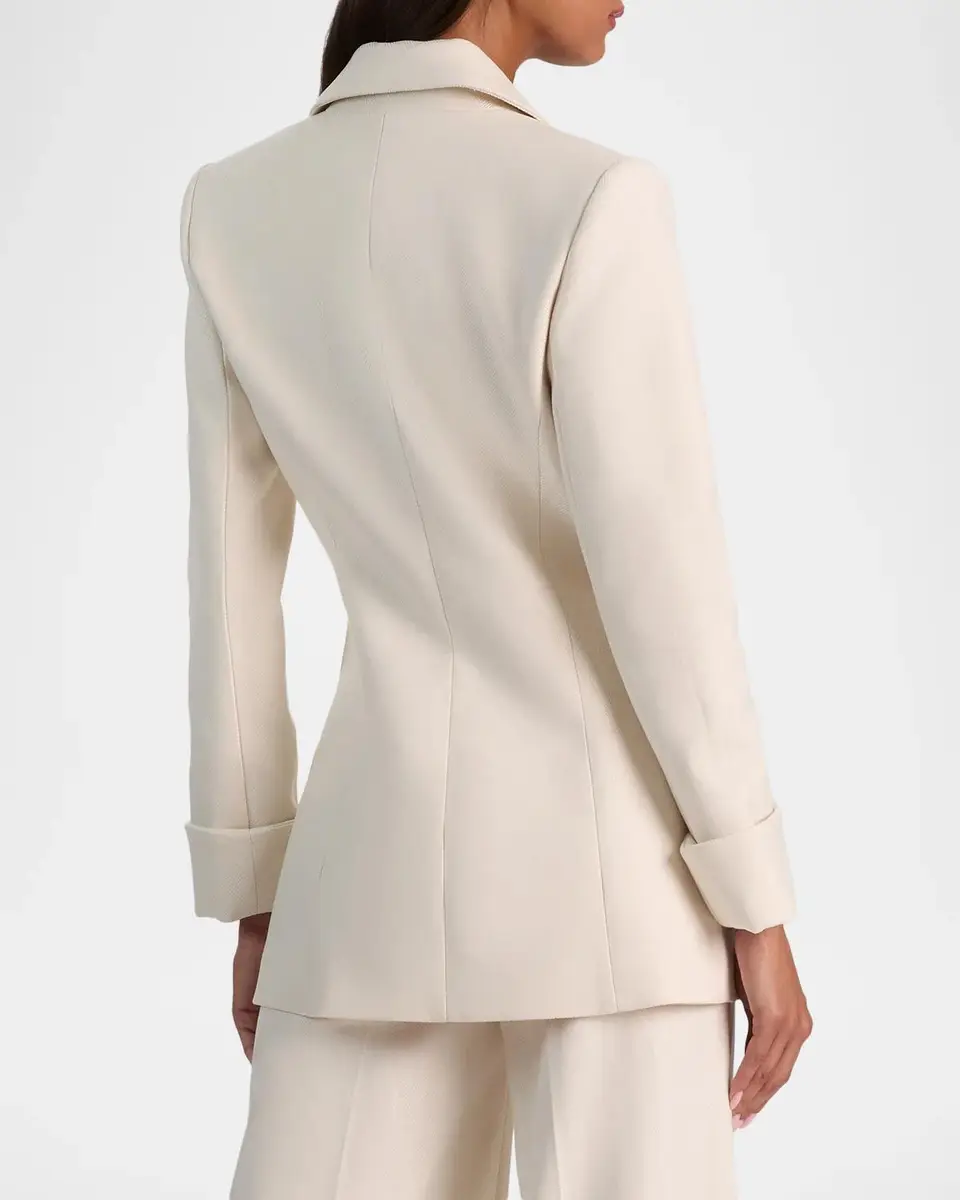 Alice + Olivia Burns Rolled-Cuff Fitted Single-Breasted Jacket | Thumbnail 3 Alice + Olivia Burns Rolled-Cuff Fitted Single-Breasted Jacket | Thumbnail 3