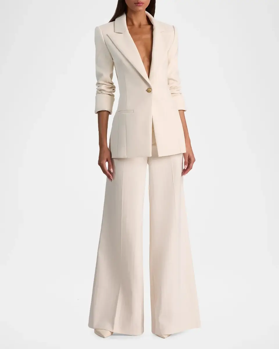 Alice + Olivia Burns Rolled-Cuff Fitted Single-Breasted Jacket | Thumbnail 6 Alice + Olivia Burns Rolled-Cuff Fitted Single-Breasted Jacket | Thumbnail 6