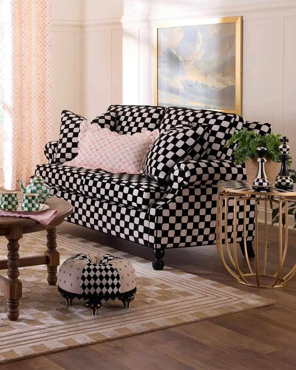 MacKenzie-Childs Gambit Settee | Thumbnail 6
