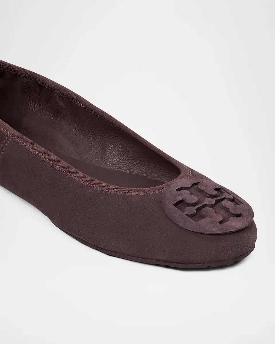 Tory Burch Reva Travel Suede Ballet Flats | Thumbnail 2 Tory Burch Reva Travel Suede Ballet Flats | Thumbnail 2