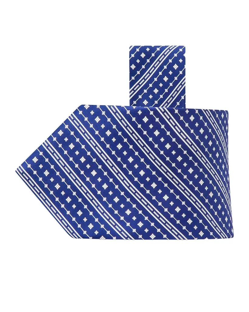 Stefano Ricci Men's Geometric Stripe-Print Silk Tie