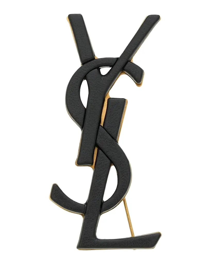YSL Leather-Covered Brooch YSL Leather-Covered Brooch