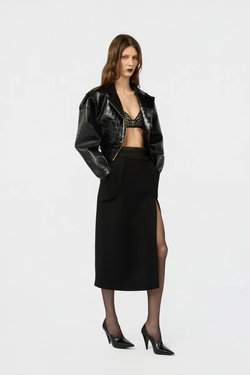 Roberto Cavalli Black Leather Top With Studs | Thumbnail 6 Roberto Cavalli Black Leather Top With Studs | Thumbnail 6