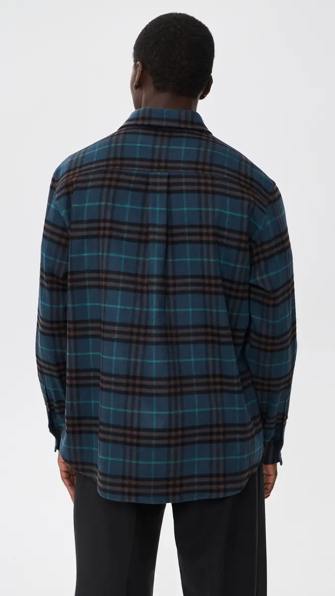 Burberry Cadoc Brushed Wool Flannel Overshirt | Thumbnail 3 Burberry Cadoc Brushed Wool Flannel Overshirt | Thumbnail 3