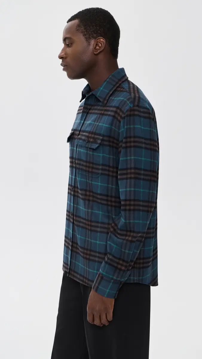Burberry Cadoc Brushed Wool Flannel Overshirt | Thumbnail 4 Burberry Cadoc Brushed Wool Flannel Overshirt | Thumbnail 4
