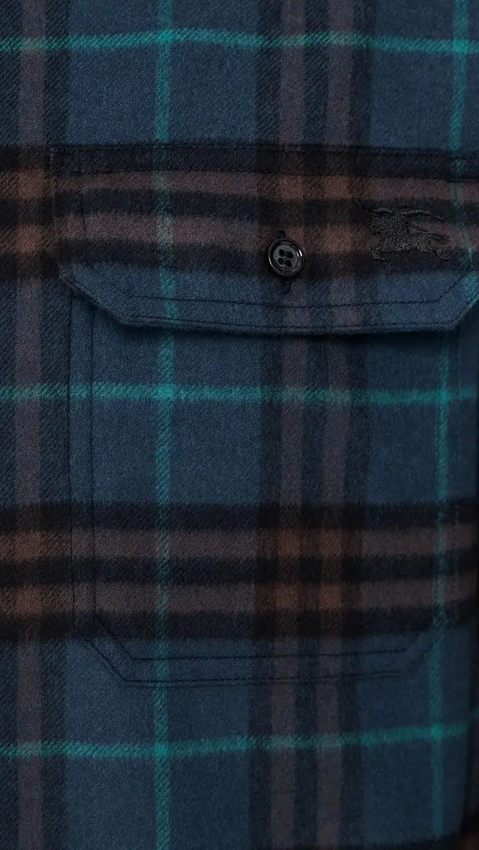 Burberry Cadoc Brushed Wool Flannel Overshirt | Thumbnail 6 Burberry Cadoc Brushed Wool Flannel Overshirt | Thumbnail 6