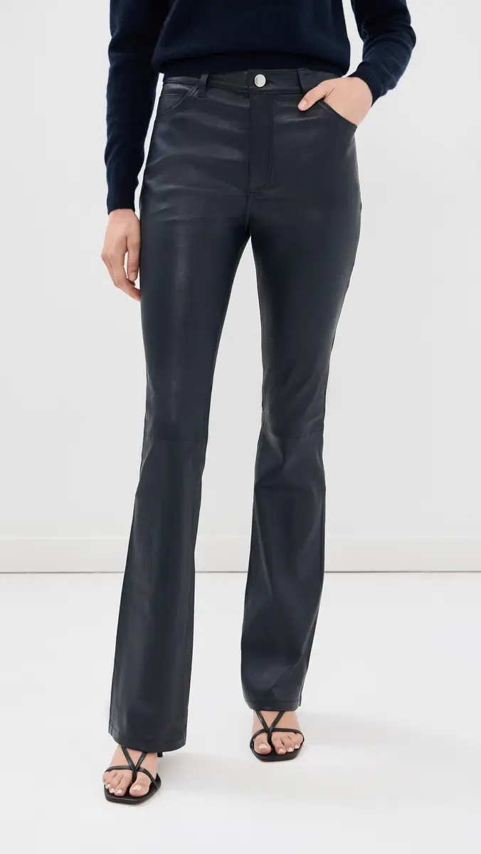 Sprwmn 5 Pocket Micro Flare Leather Pants | Thumbnail 2 Sprwmn 5 Pocket Micro Flare Leather Pants | Thumbnail 2
