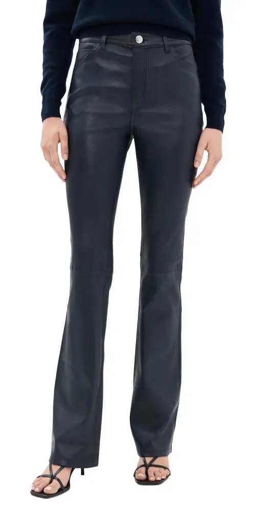 5 Pocket Micro Flare Leather Pants 5 Pocket Micro Flare Leather Pants