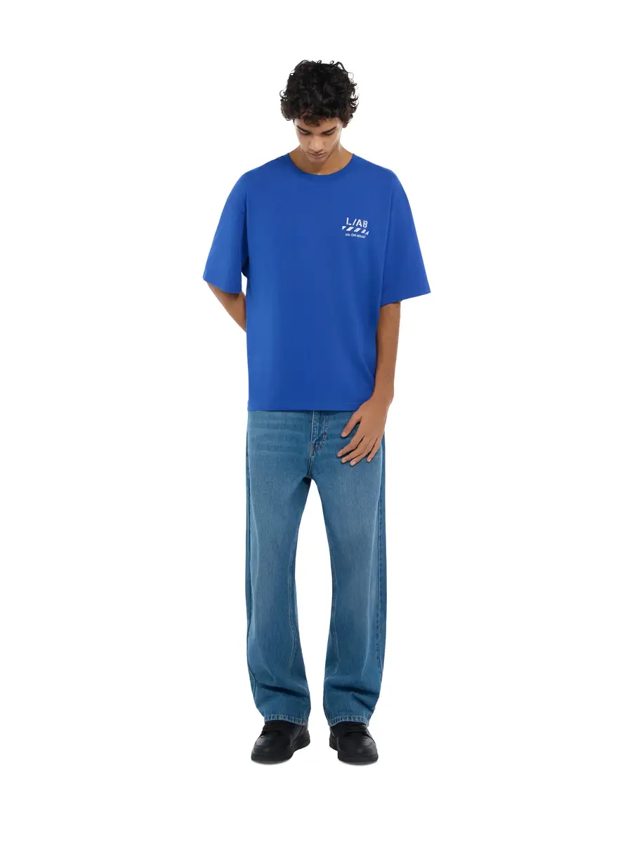 Off-White L/AB Diagonal Oversized T-Shirt | Thumbnail 2 Off-White L/AB Diagonal Oversized T-Shirt | Thumbnail 2