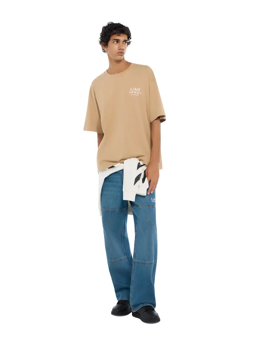 Off-White L/AB Diagonal Oversized T-Shirt | Thumbnail 2 Off-White L/AB Diagonal Oversized T-Shirt | Thumbnail 2