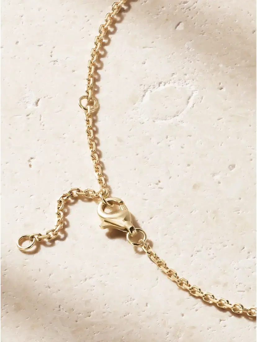 Yvonne Léon Tortue 9-karat Gold Multi-stones Necklace | Thumbnail 3