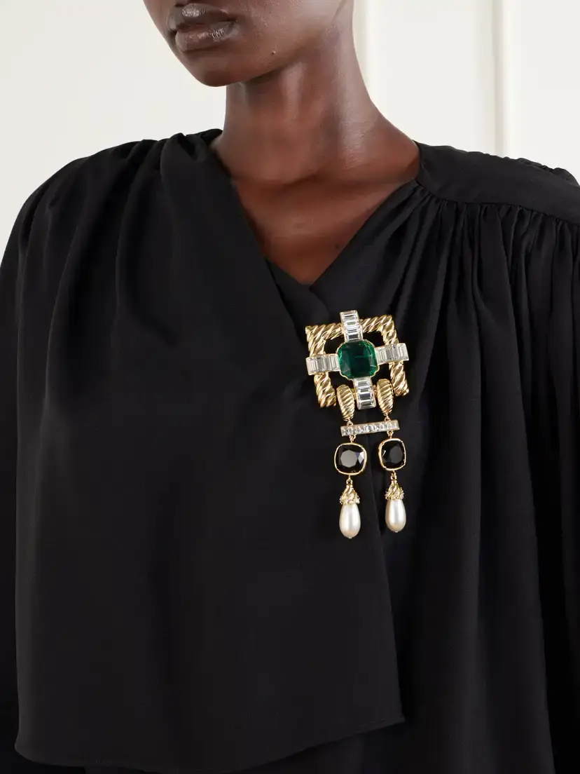 Valentino Garavani Hypergoutte Embellished Gold-tone Necklace | Thumbnail 6 Valentino Garavani Hypergoutte Embellished Gold-tone Necklace | Thumbnail 6