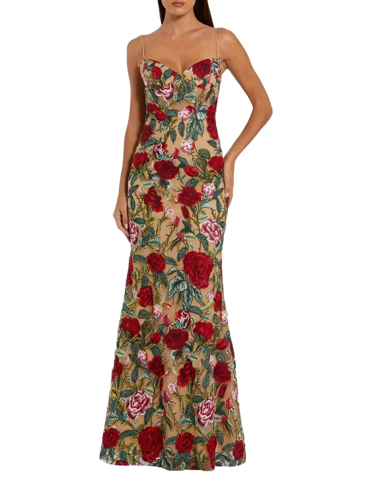Women's Ieena Floral Embroidered Gown Women's Ieena Floral Embroidered Gown