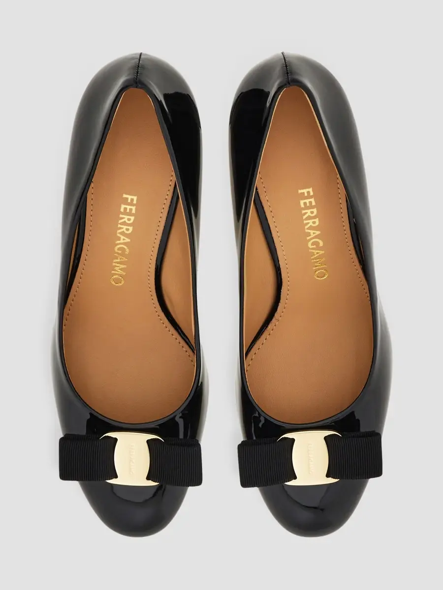 Ferragamo Women's Vara 70MM Bow Patent Leather Pumps | Thumbnail 4 Ferragamo Women's Vara 70MM Bow Patent Leather Pumps | Thumbnail 4