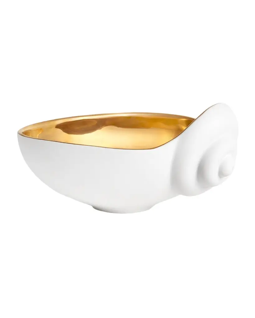 L'Objet x Jessica McCormack Shell 24K Gold-Plated Bowl, Medium