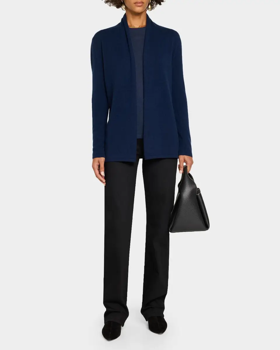 Neiman Marcus Cashmere Collection Open-Front Cashmere Cardigan | Thumbnail 2 Neiman Marcus Cashmere Collection Open-Front Cashmere Cardigan | Thumbnail 2