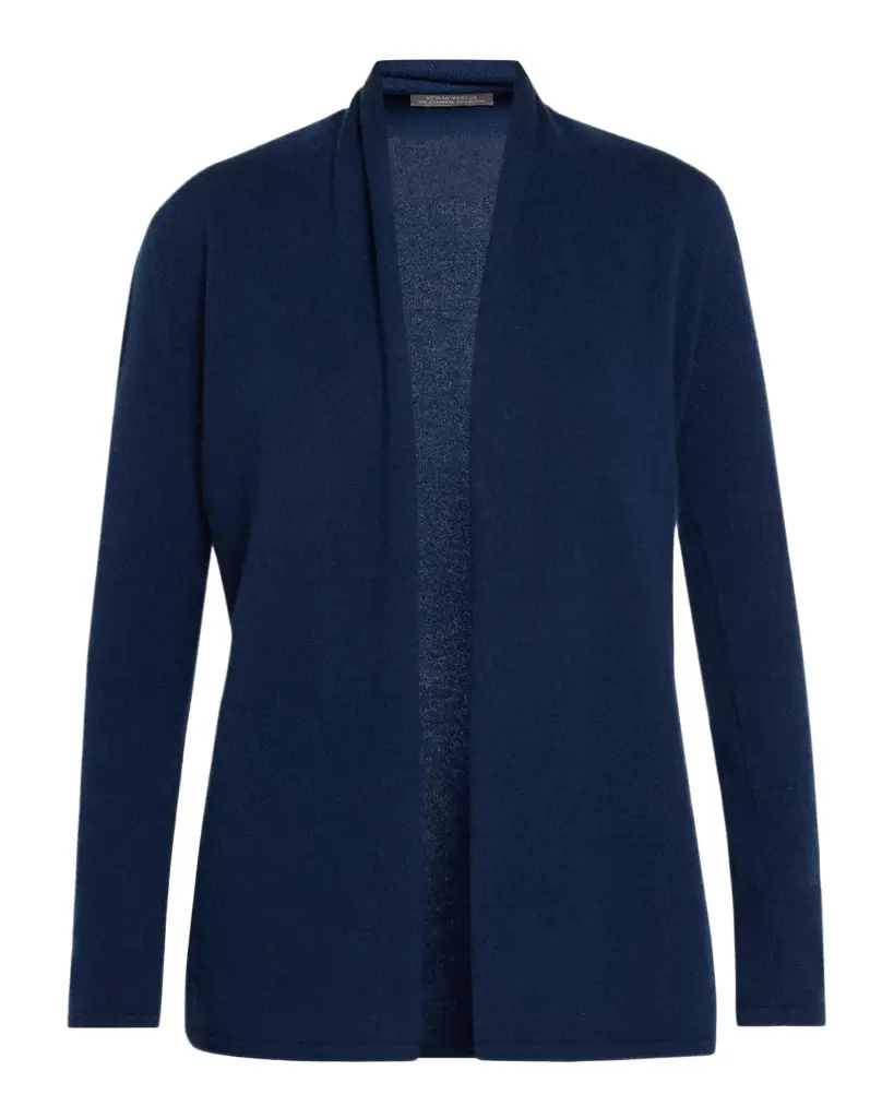 Neiman Marcus Cashmere Collection Open-Front Cashmere Cardigan