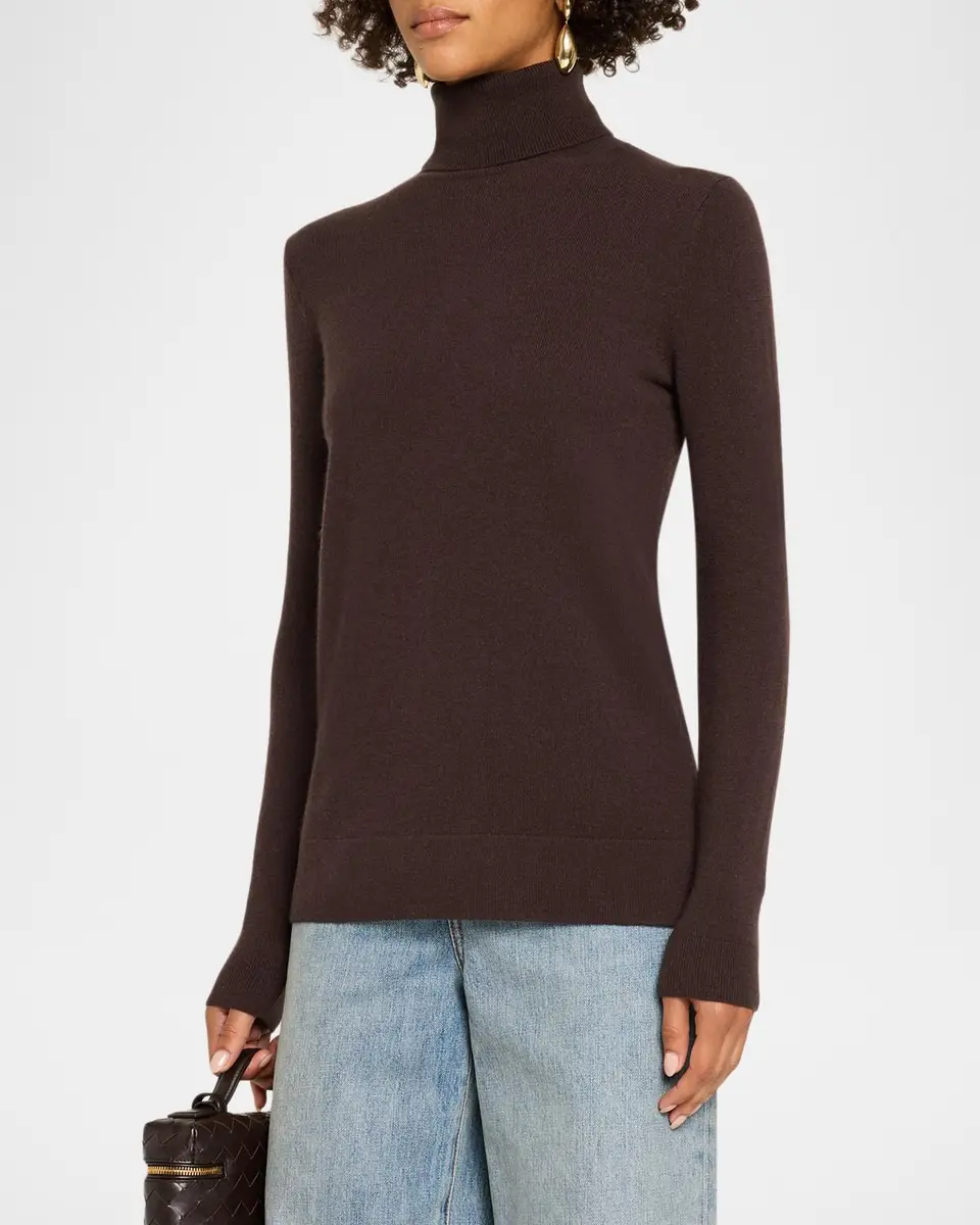 Neiman Marcus Cashmere Collection Cashmere Turtleneck Sweater | Thumbnail 4 Neiman Marcus Cashmere Collection Cashmere Turtleneck Sweater | Thumbnail 4