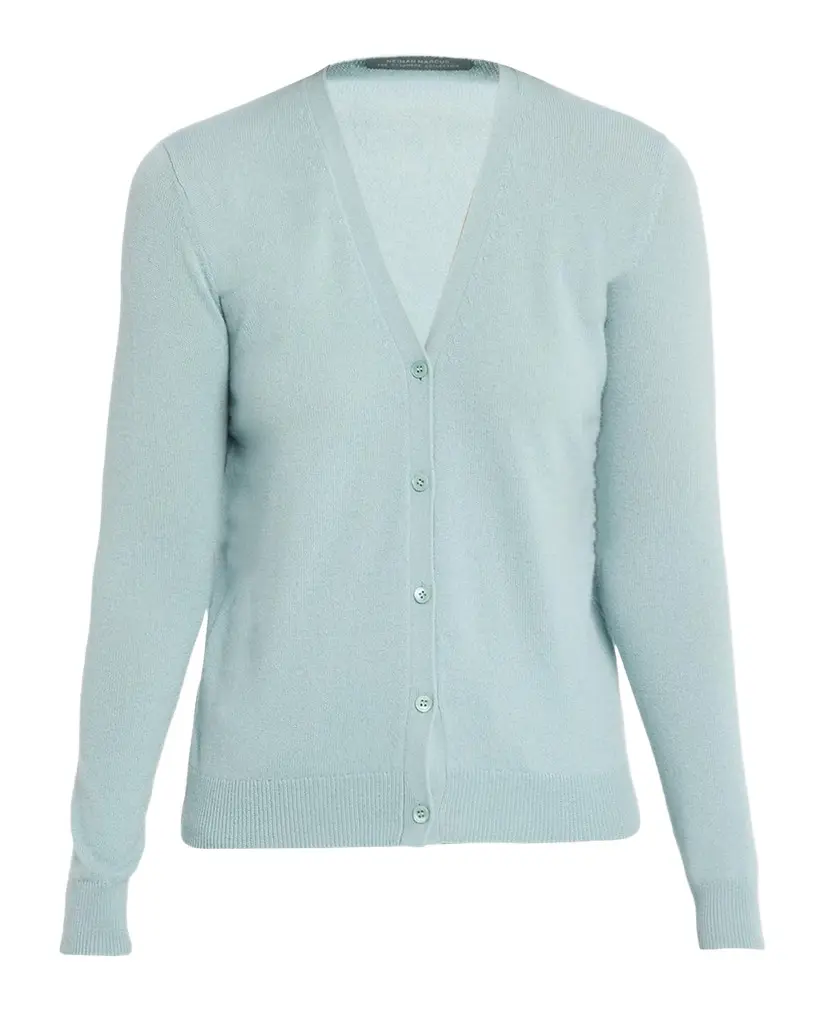 Neiman Marcus Cashmere Collection Cashmere V-Neck Cardigan