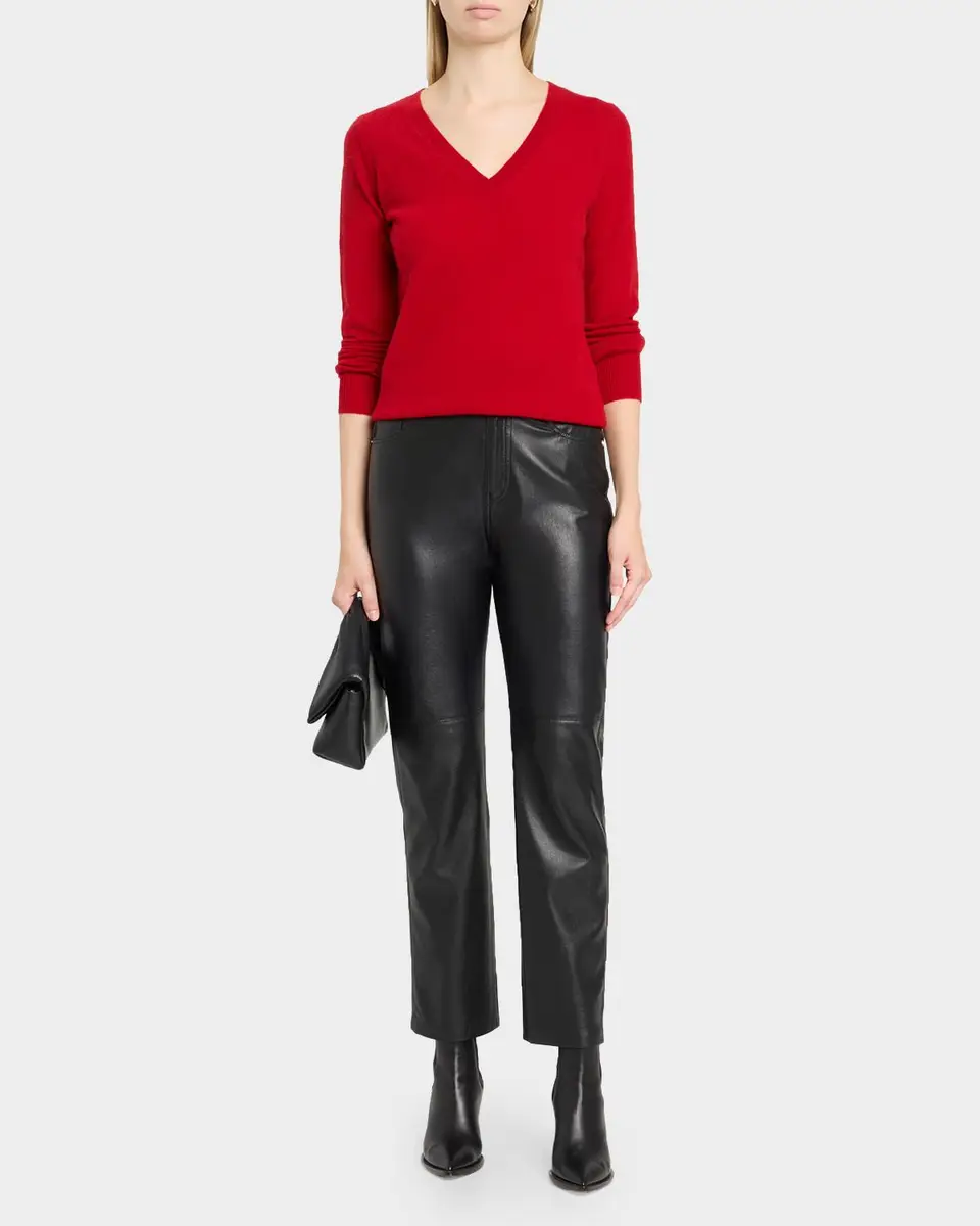 Neiman Marcus Cashmere Collection Cashmere V-Neck Sweater | Thumbnail 2 Neiman Marcus Cashmere Collection Cashmere V-Neck Sweater | Thumbnail 2
