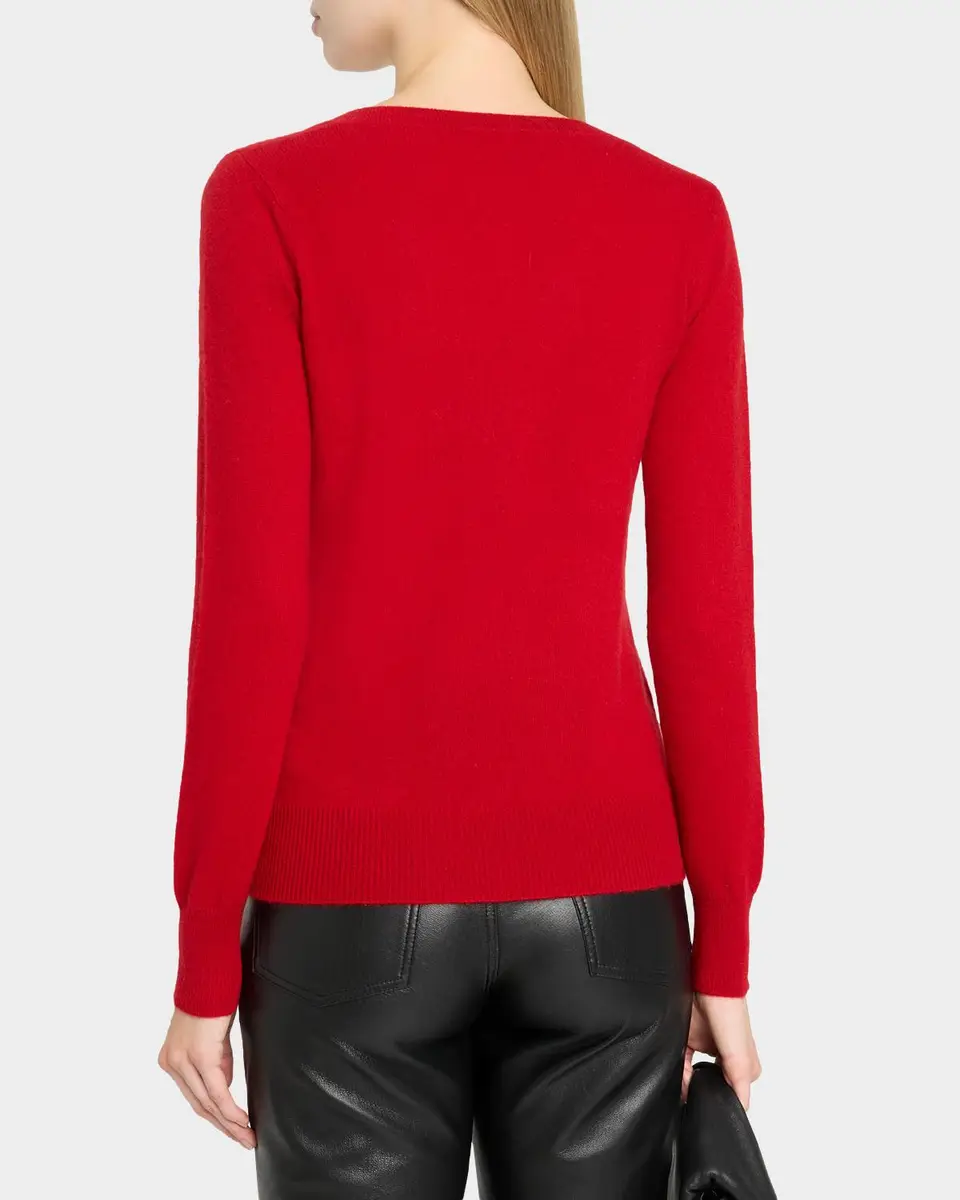 Neiman Marcus Cashmere Collection Cashmere V-Neck Sweater | Thumbnail 3 Neiman Marcus Cashmere Collection Cashmere V-Neck Sweater | Thumbnail 3
