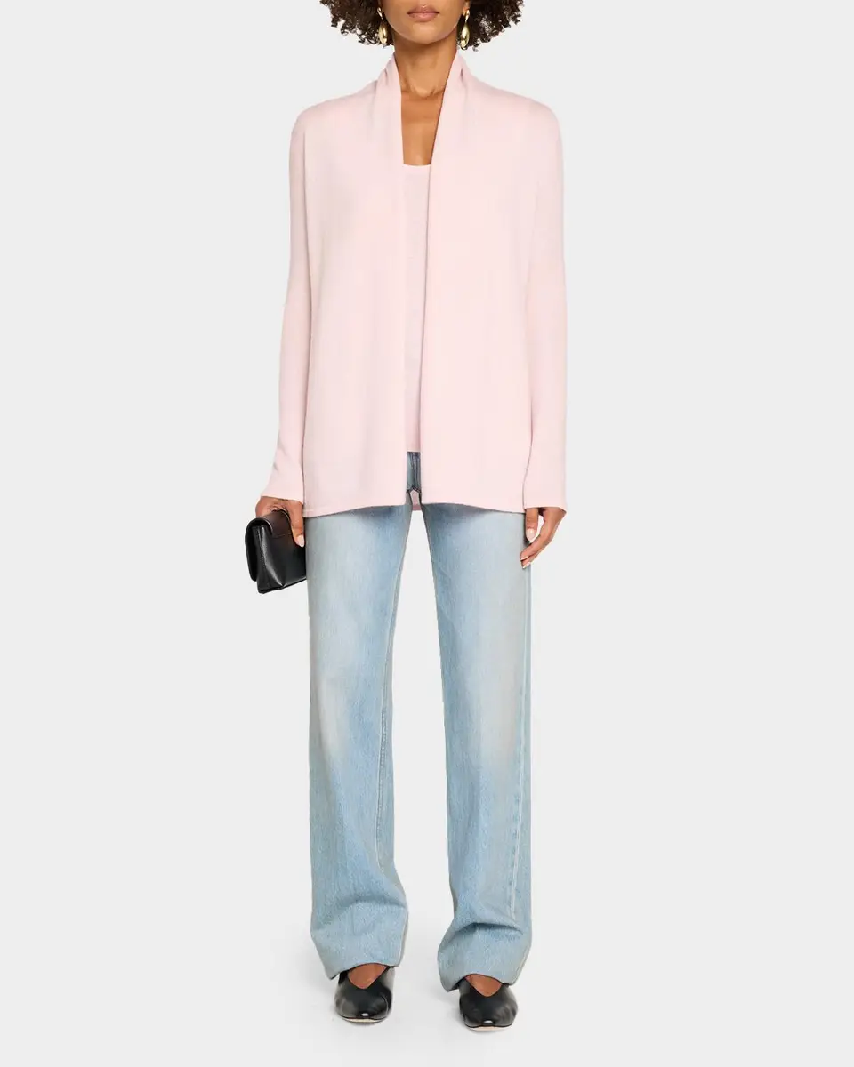 Neiman Marcus Cashmere Collection Open-Front Cashmere Cardigan | Thumbnail 2 Neiman Marcus Cashmere Collection Open-Front Cashmere Cardigan | Thumbnail 2