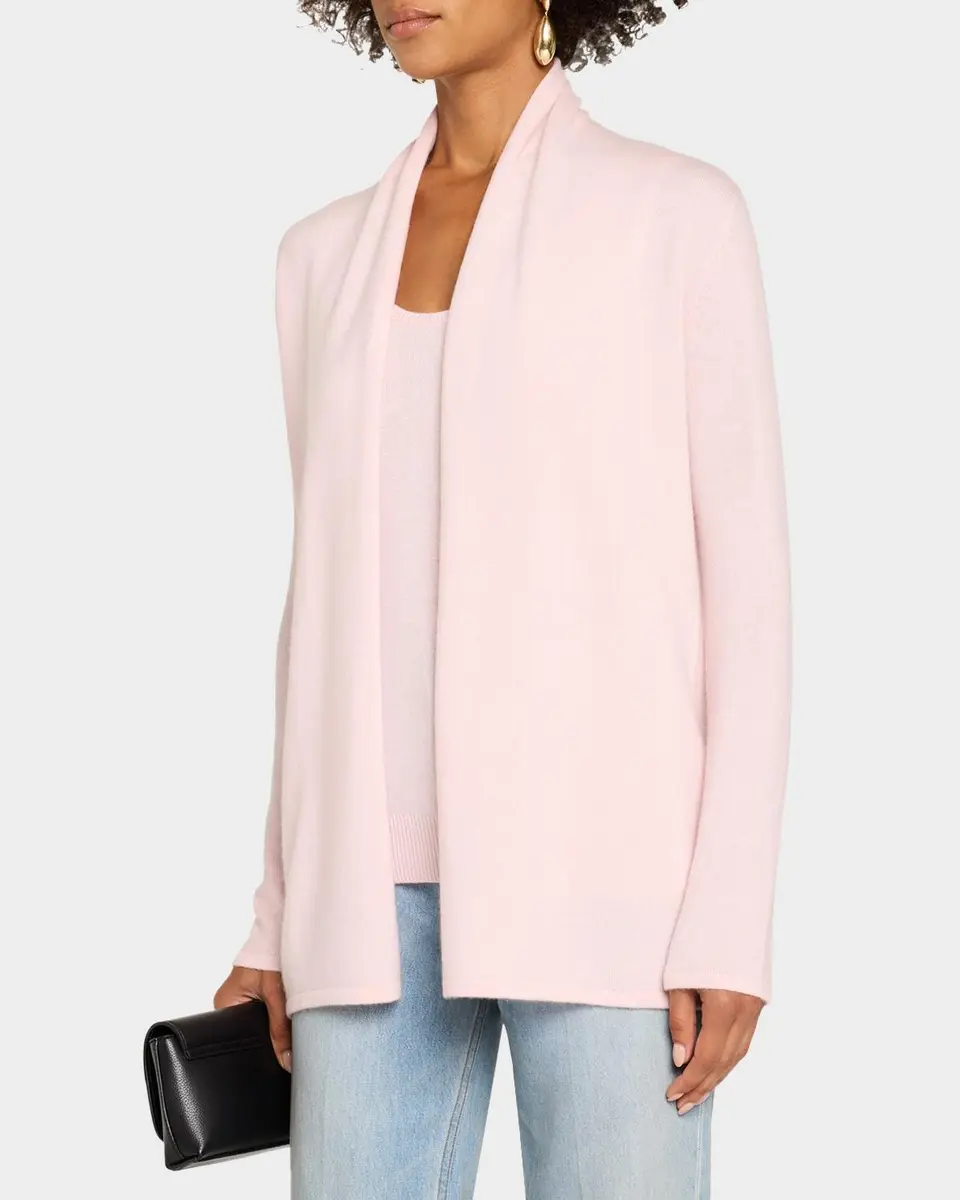 Neiman Marcus Cashmere Collection Open-Front Cashmere Cardigan | Thumbnail 4 Neiman Marcus Cashmere Collection Open-Front Cashmere Cardigan | Thumbnail 4