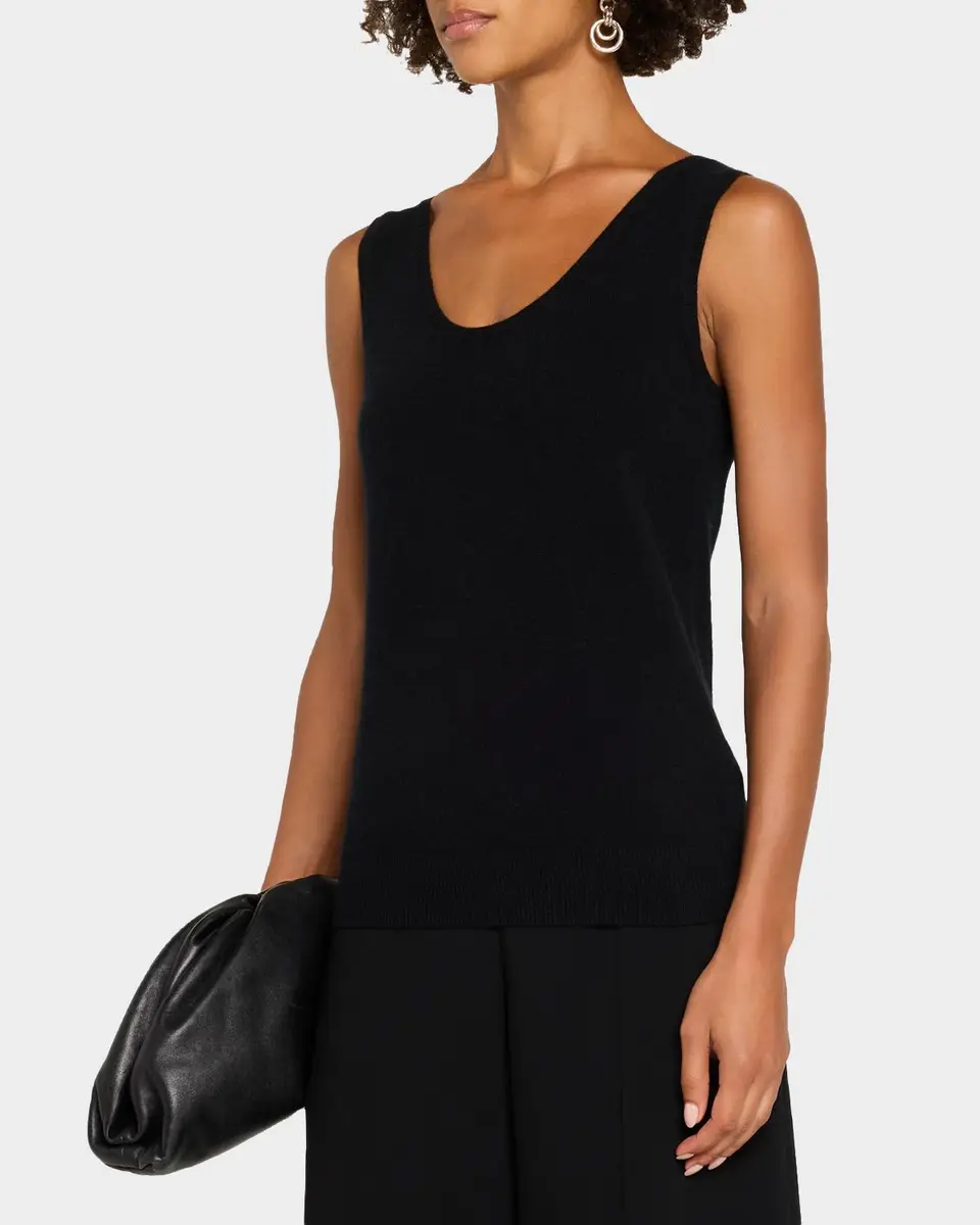 Neiman Marcus Cashmere Collection Cashmere Tank Top | Thumbnail 4 Neiman Marcus Cashmere Collection Cashmere Tank Top | Thumbnail 4