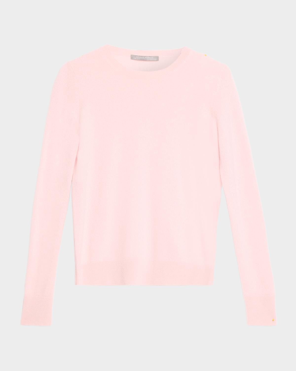 Neiman Marcus Cashmere Collection Cashmere Crewneck Sweater