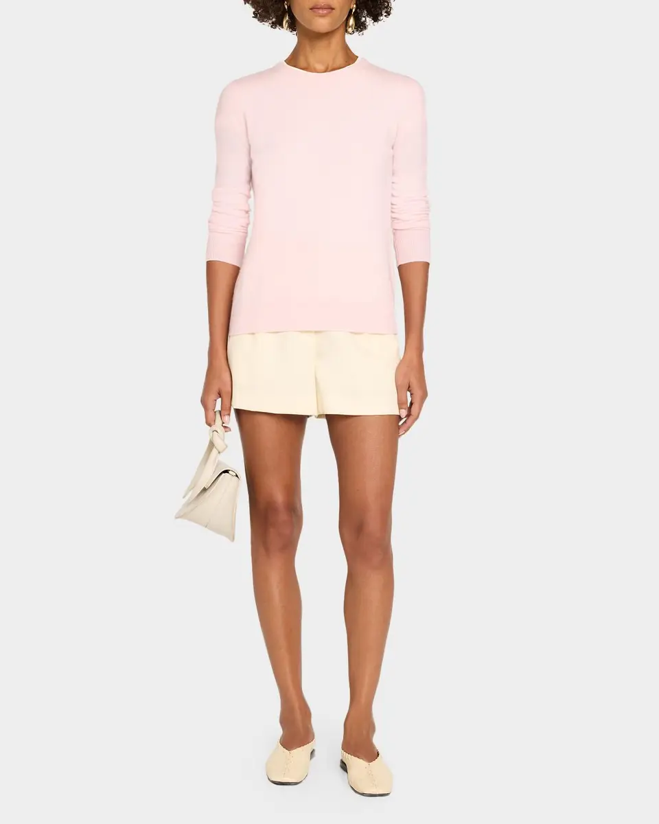 Neiman Marcus Cashmere Collection Cashmere Crewneck Sweater | Thumbnail 2 Neiman Marcus Cashmere Collection Cashmere Crewneck Sweater | Thumbnail 2