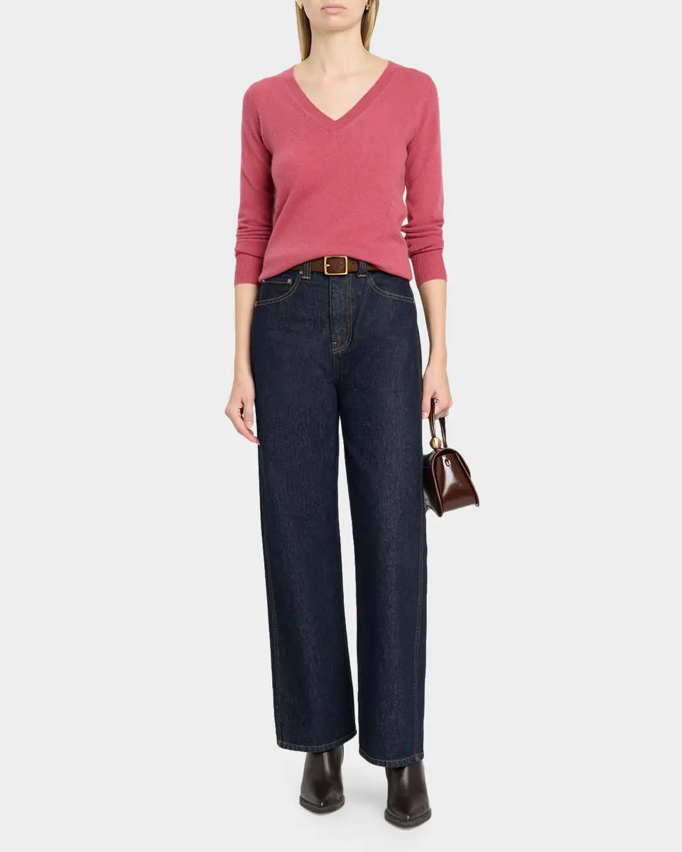 Neiman Marcus Cashmere Collection Cashmere V-Neck Sweater | Thumbnail 2 Neiman Marcus Cashmere Collection Cashmere V-Neck Sweater | Thumbnail 2