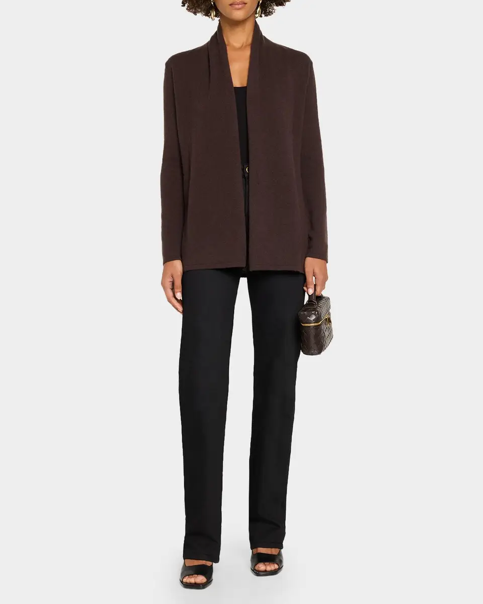 Neiman Marcus Cashmere Collection Open-Front Cashmere Cardigan | Thumbnail 2 Neiman Marcus Cashmere Collection Open-Front Cashmere Cardigan | Thumbnail 2